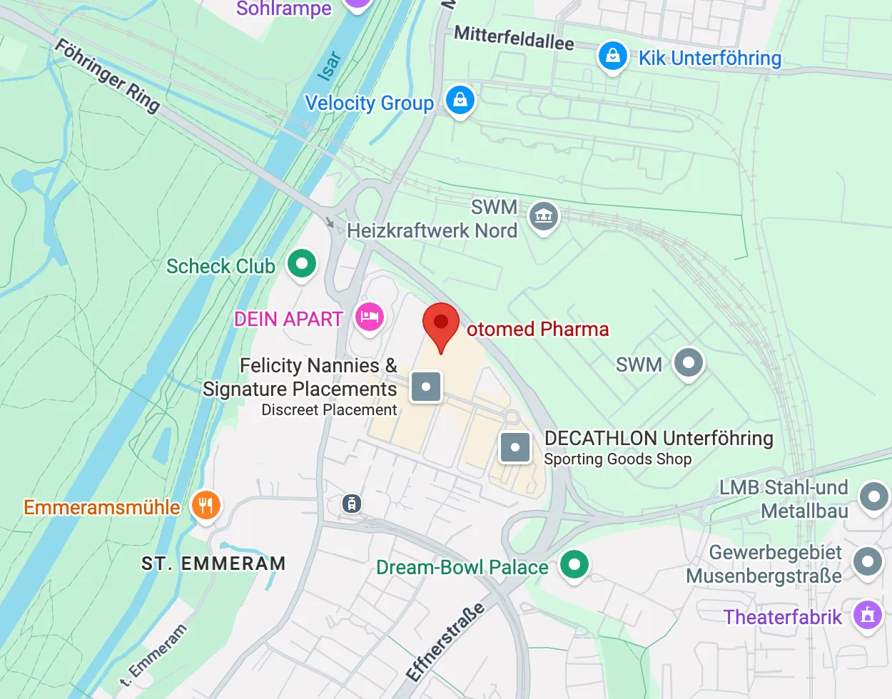 Screenshot von Google Maps